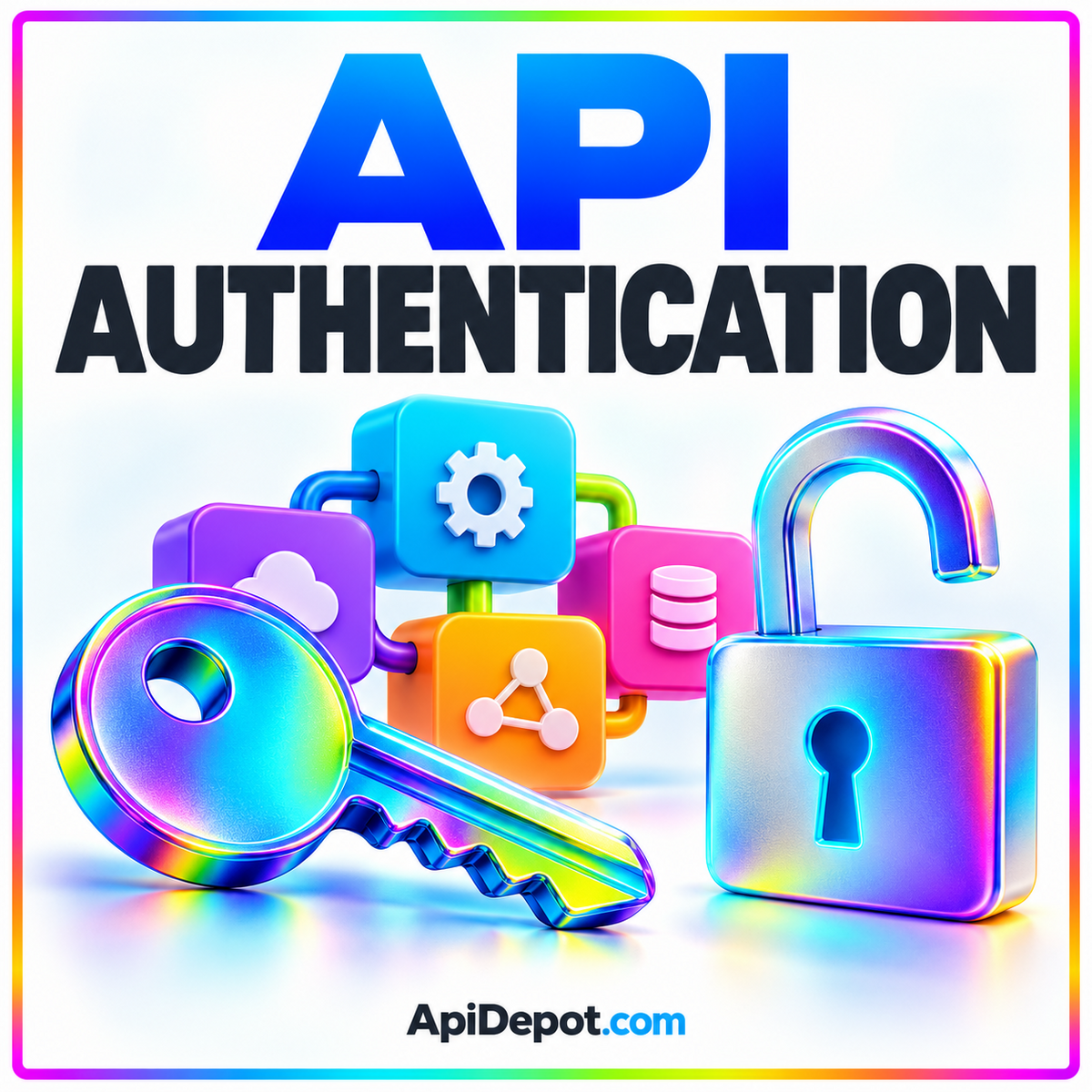 API Keys, OAuth, and Bearer Tokens: Authentication Basics — ApiDepot.com field note artwork