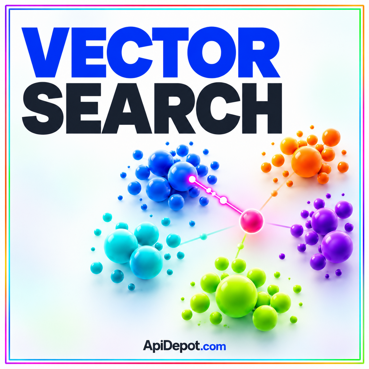 Embeddings APIs and Vector Search: From Text to Retrieval — ApiDepot.com field note artwork