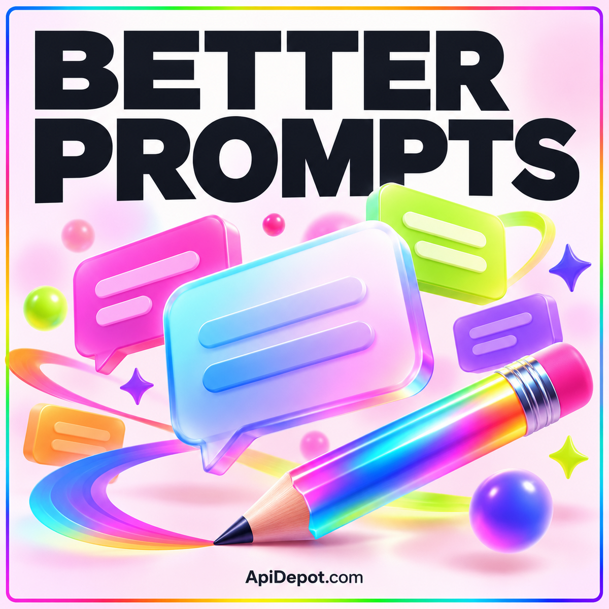 Prompts API Depot — colorful ApiDepot.com learning artwork